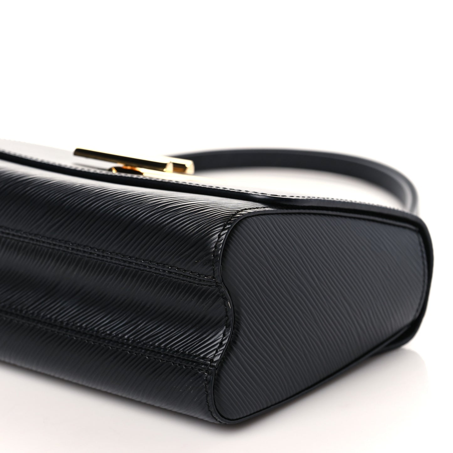 Epi Twist Braided Strap Shoulder Bag MM Black