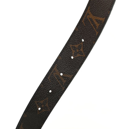 Louis Vuitton Calfskin Monogram 30mm LV Initiales Reversible Belt 90 36 Black 3 of 4