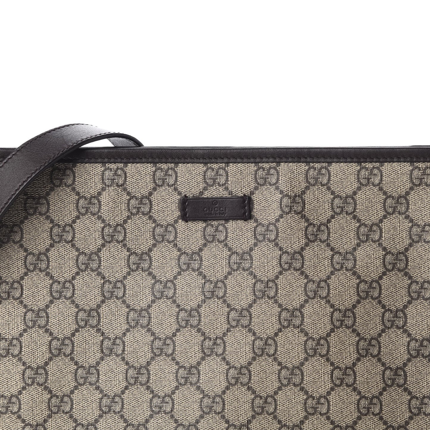 GG Plus Monogram Medium Flat Messenger Bag Dark Brown