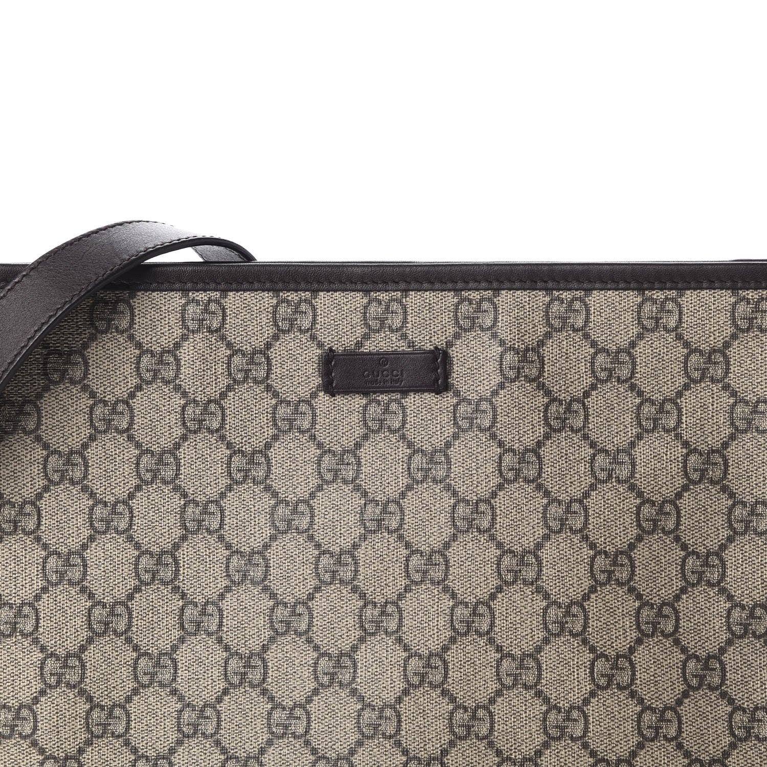 Gucci GG Plus Monogram Medium Flat Messenger Bag Dark Brown 13 of 13