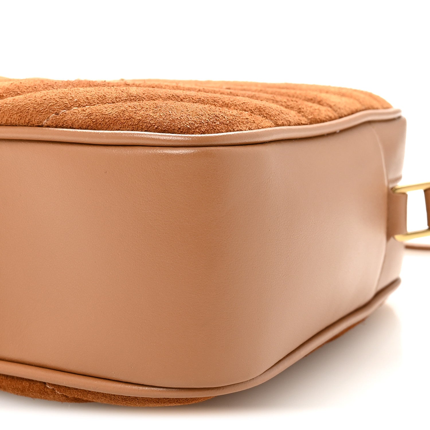 Saint Laurent Suede Matelasse Monogram Lou Camera Bag Cinnamon 9 of 9