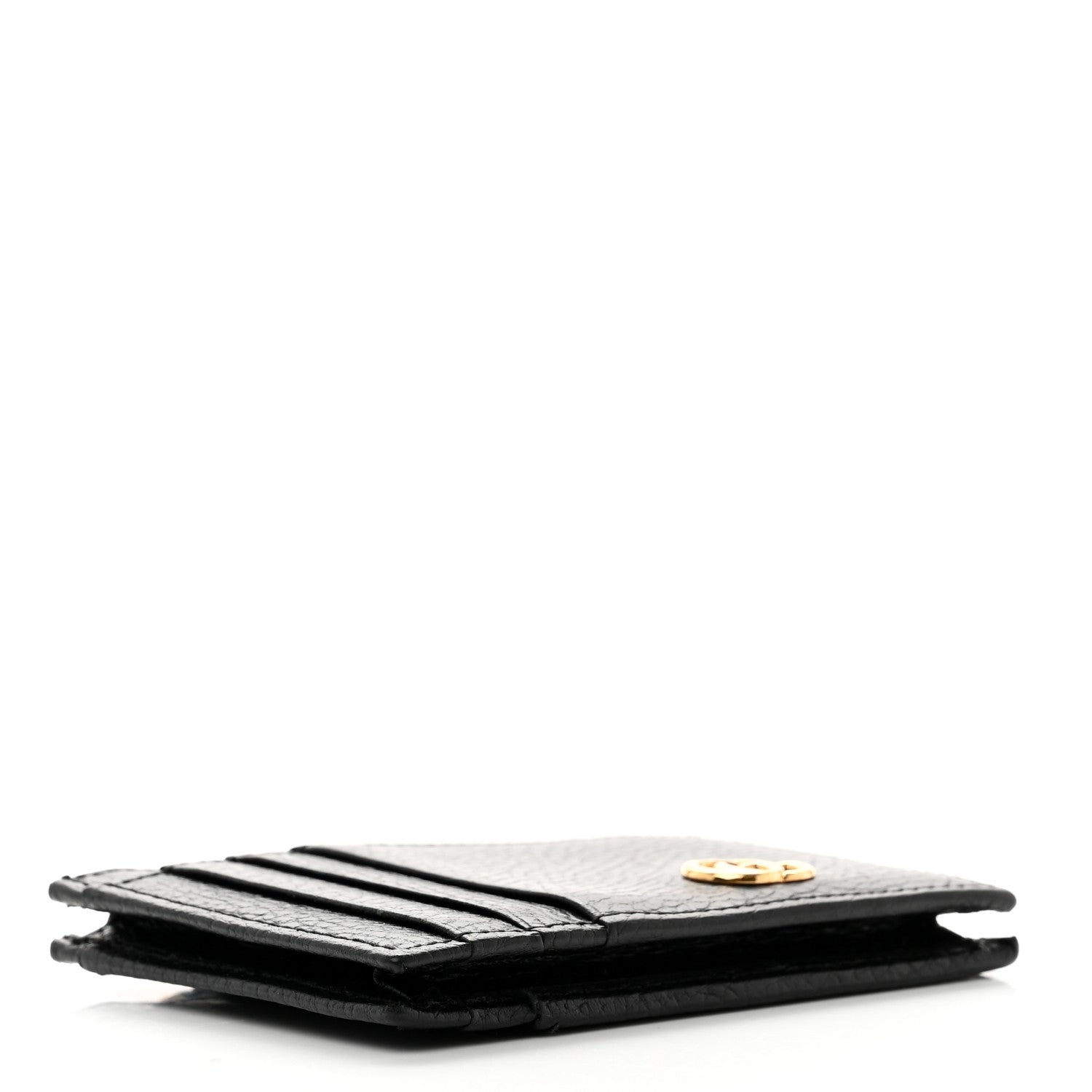 Gucci Dollar Calfskin GG Marmont Coin Case Card Holder Black 4 of 8