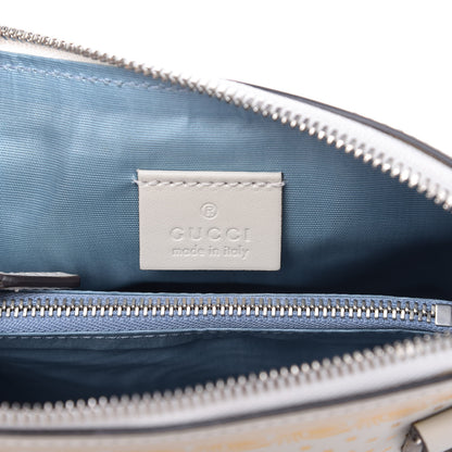 Gucci X SEGA Calfskin GUCCY Stars Mini Dome Shoulder Bag Mystic White Gold 8 of 9