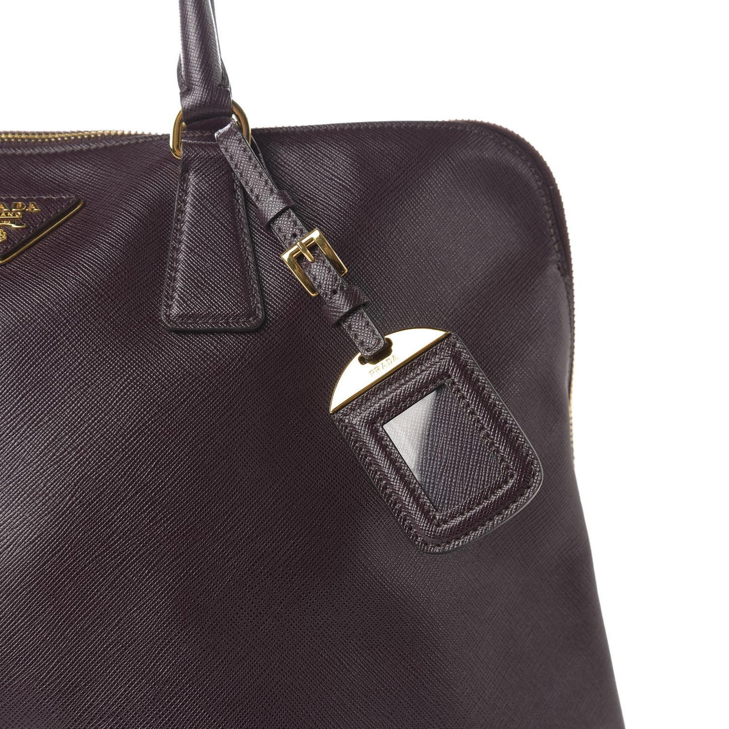 Saffiano Lux Large Promenade Tote Bordeaux