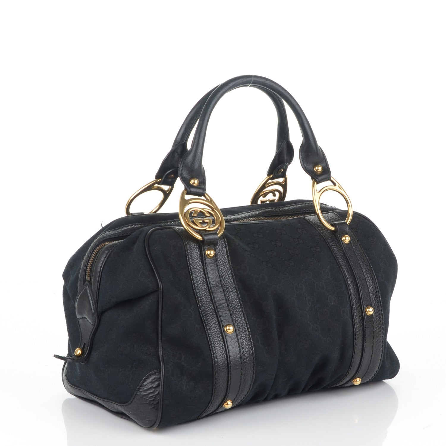 Gucci Monogram Medium Interlocking Boston Black 3 of 7