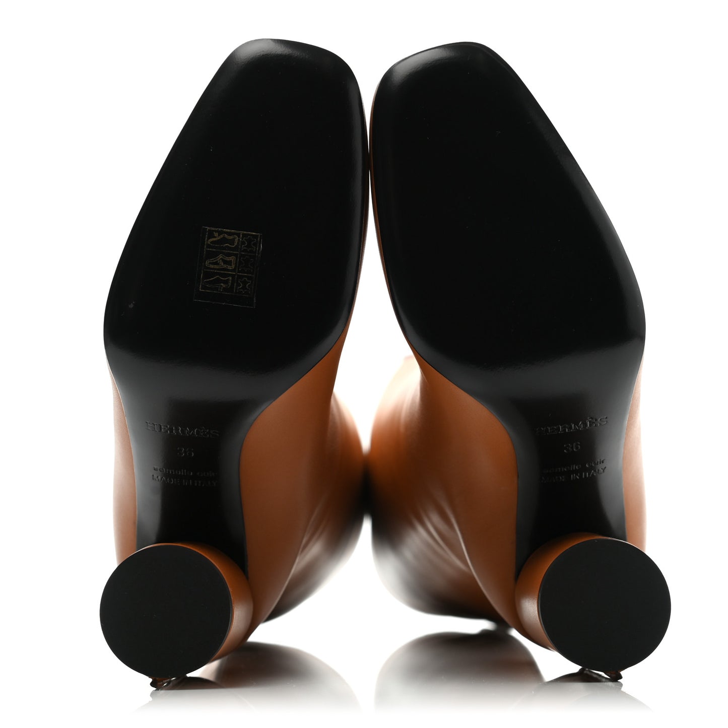 Calfskin Dressage Boots 36 Beige Dore