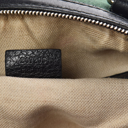 Gucci Calfskin Vintage Web Medium Boston Black 9 of 12