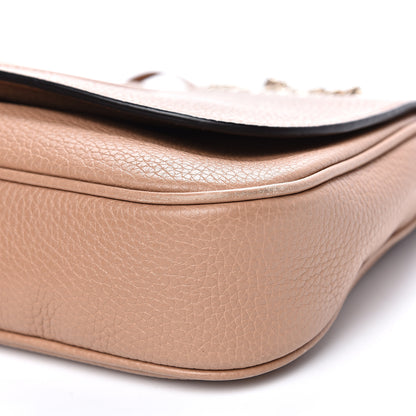 Gucci Pebbled Calfskin Medium Soho Flap Crossbody Camelia 8 of 10