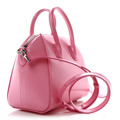 Givenchy Shiny Lord Calfskin Mini Antigona Bright Pink 3 of 10