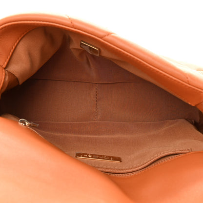 Chanel Lambskin Quilted Medium Chanel 19 Flap Light Brown 5 of 13