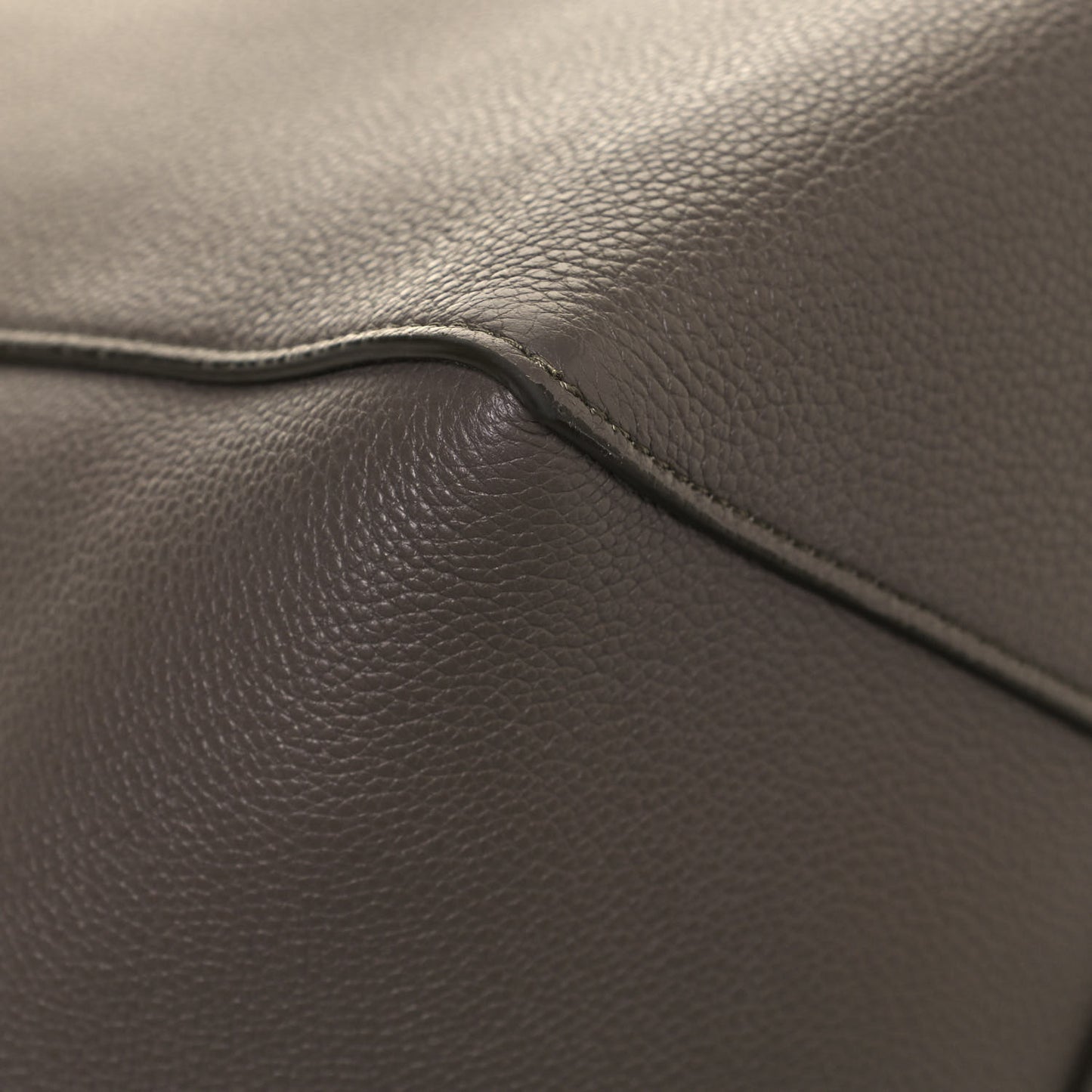 Soft Grained Calfskin Medium Belt Cabas Phantom Taupe