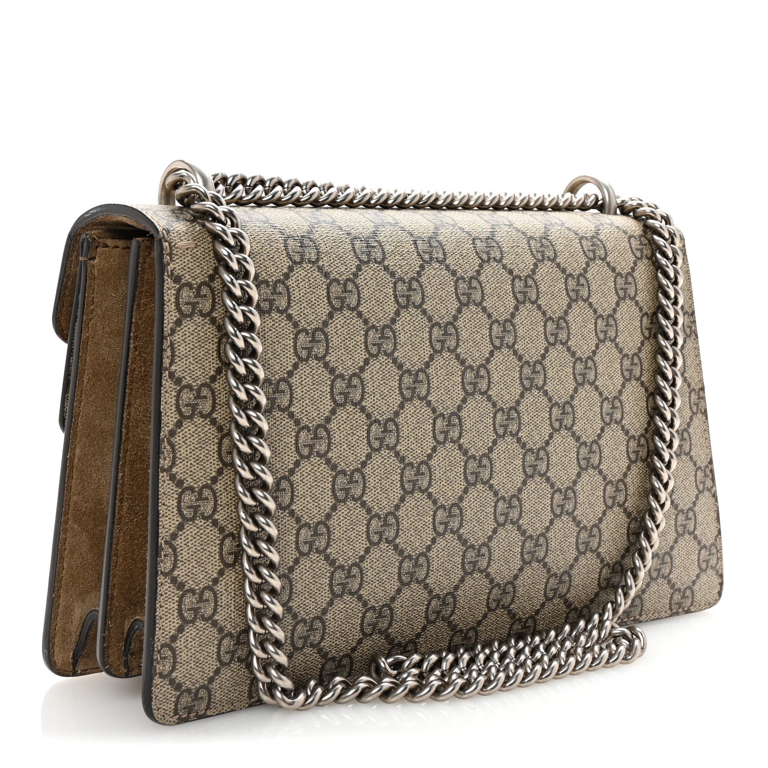 Gucci GG Supreme Monogram Small Dionysus Shoulder Bag Taupe 3 of 10