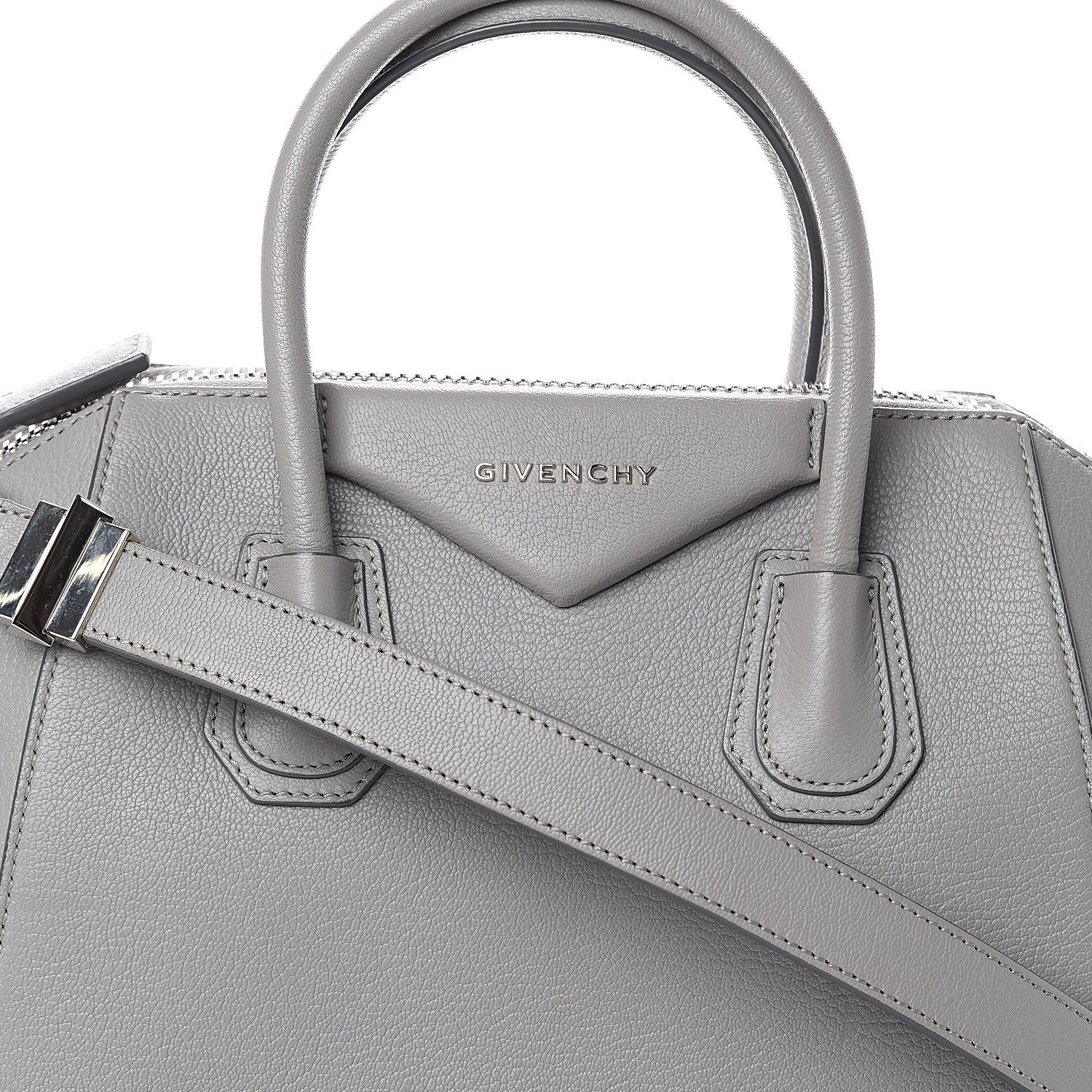 Givenchy Sugar Goatskin Small Antigona Pearl Grey 6 of 8