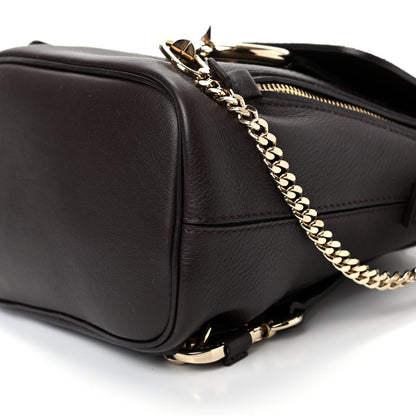 Chloe Suede Calfskin Mini Faye Backpack Carbon Brown 7 of 9