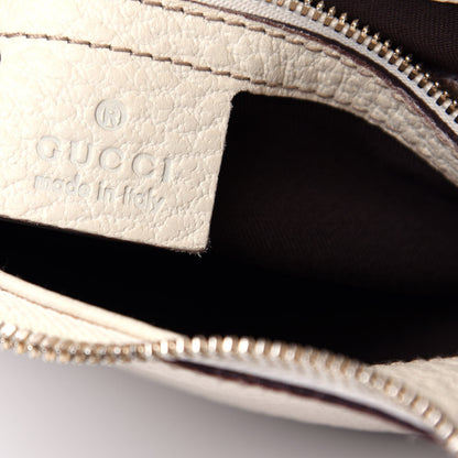 Gucci Pebbled Calfskin Bamboo Ring Hobo Ivory 6 of 11