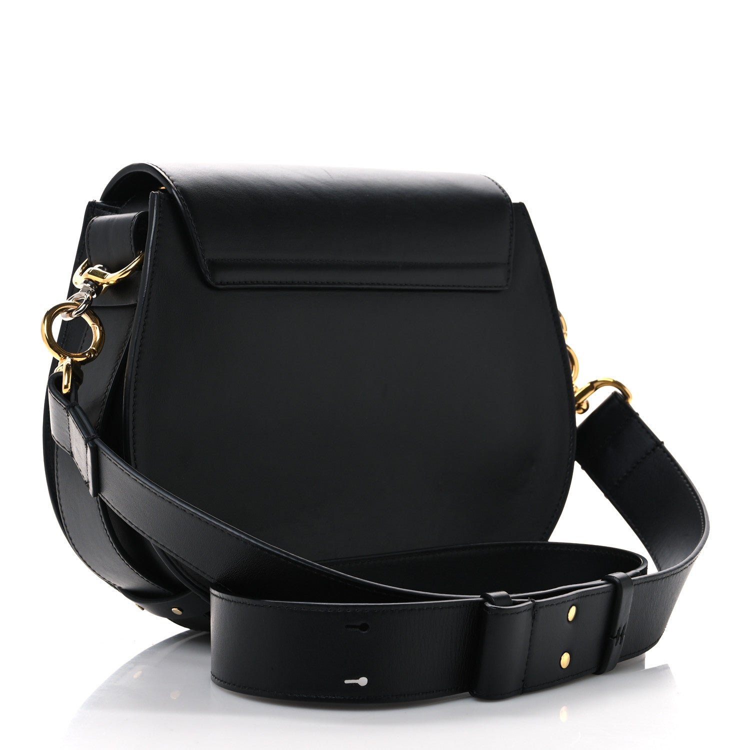 Chloe Calfskin Suede Large Tess Bag Black 3 of 10