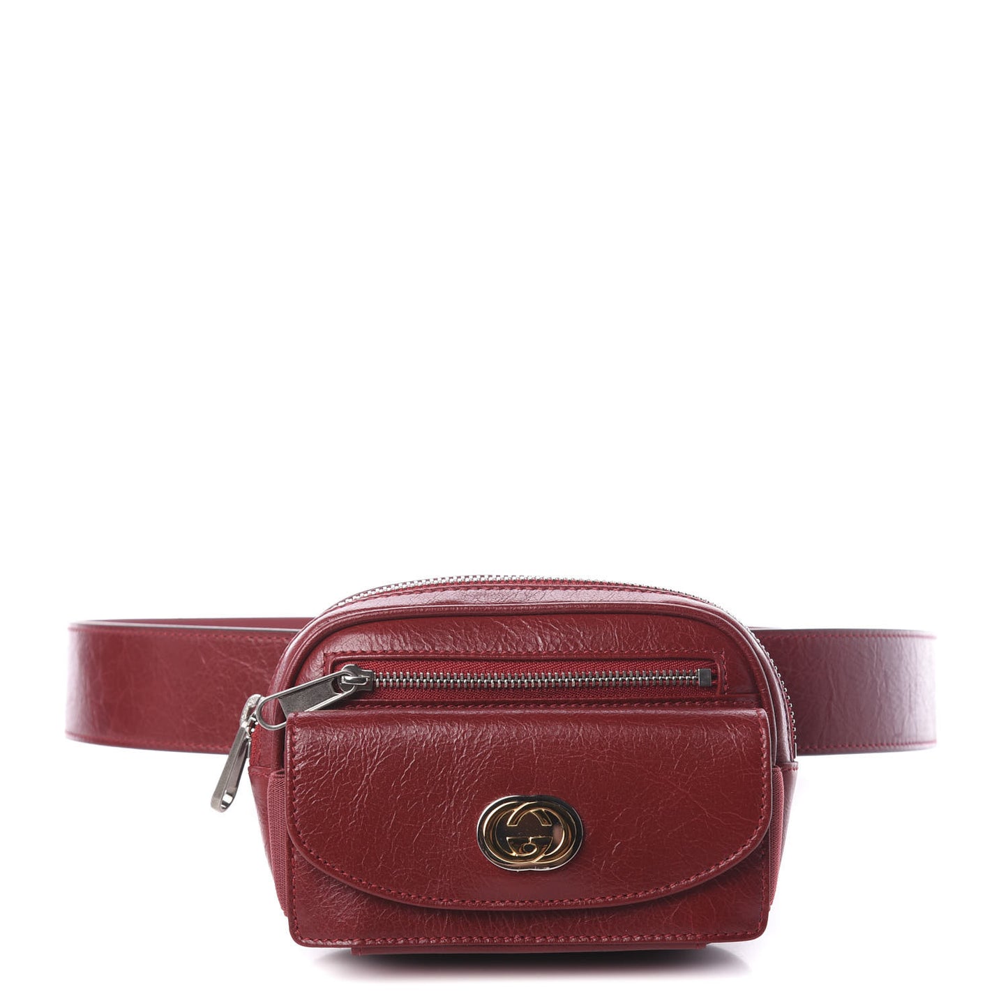 Fluffy Calfskin Mini Morpheus Belt Bag 90 36 Red