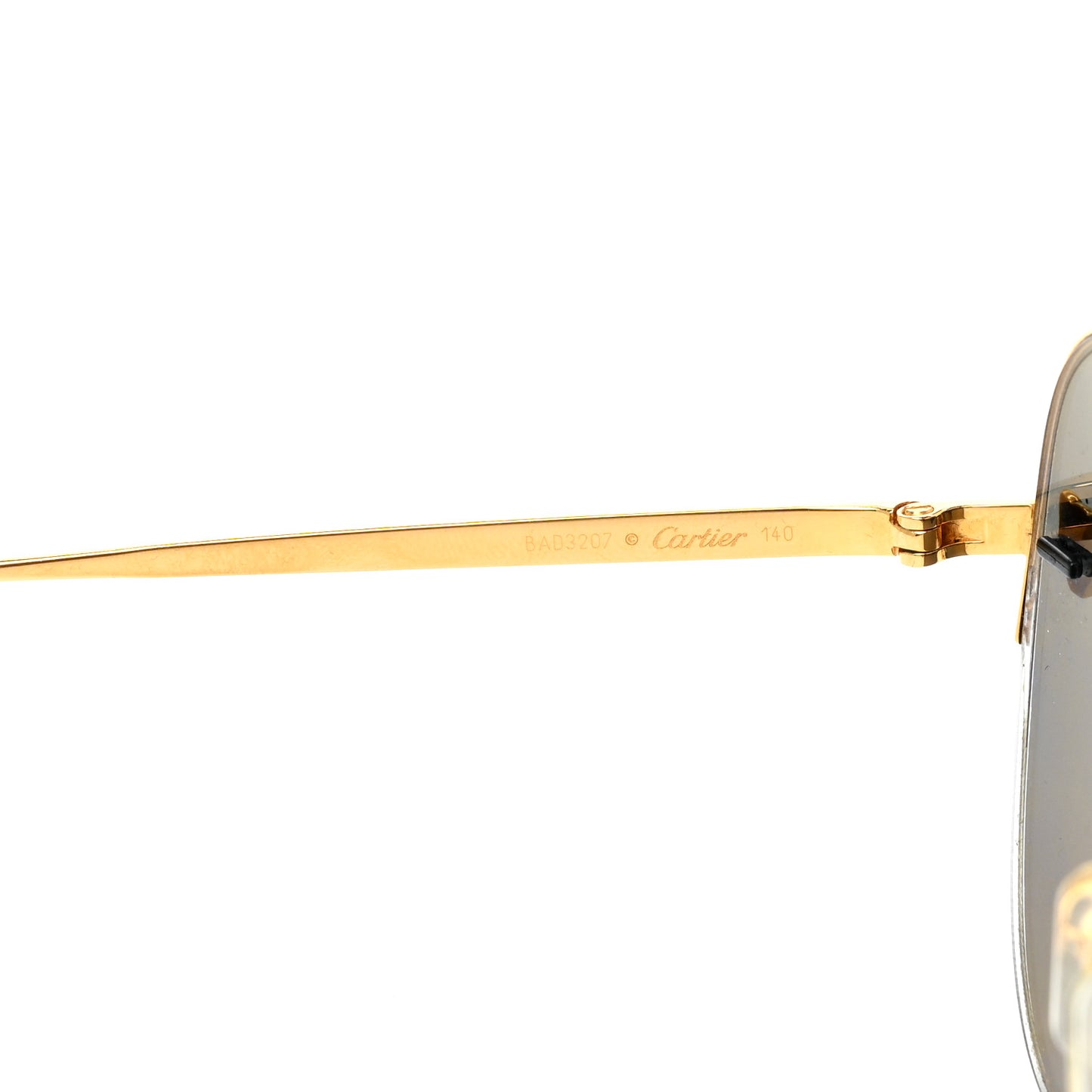 Panthere De Cartier Aviator Sunglasses Gold