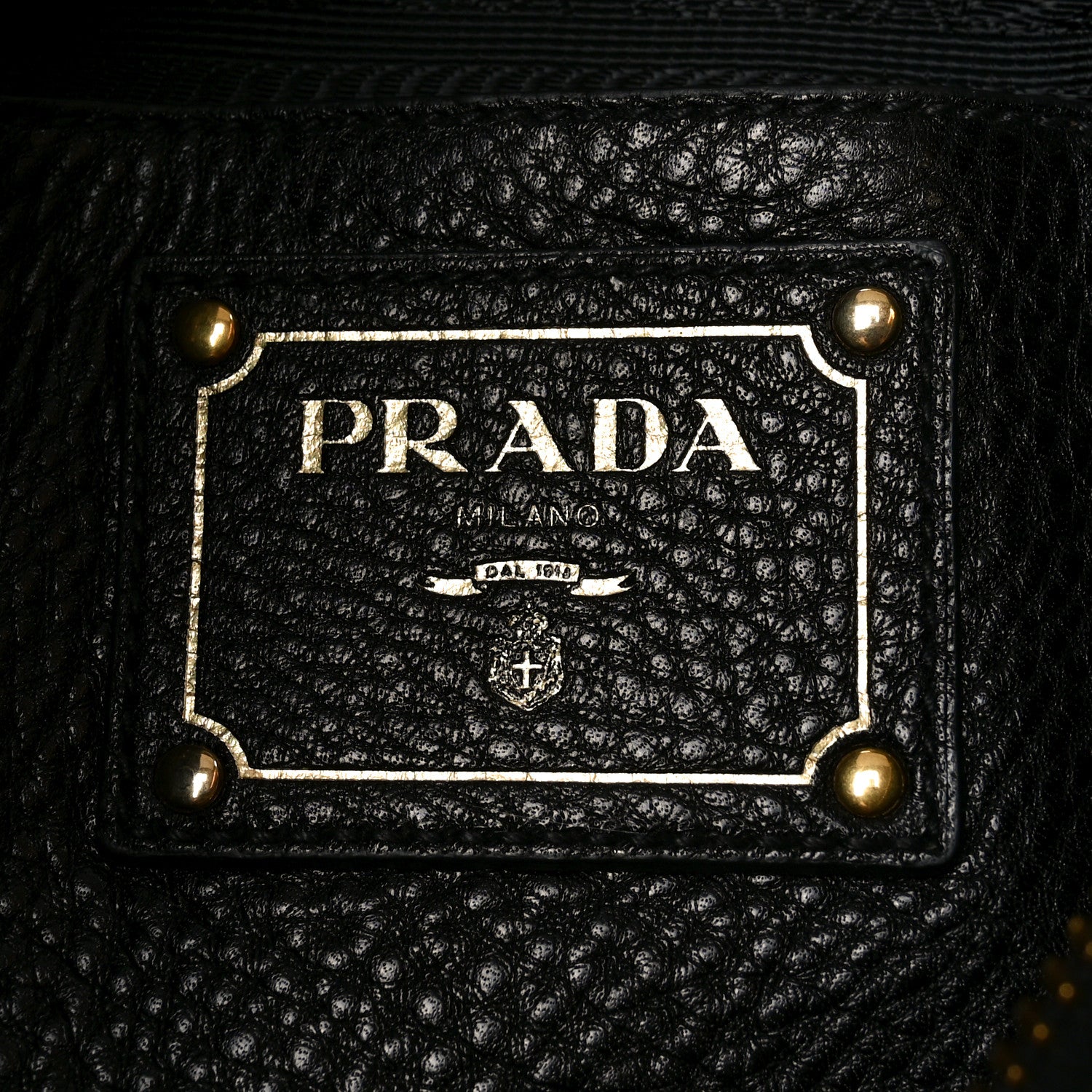Prada Vitello Daino Shopping Satchel Black 6 of 9
