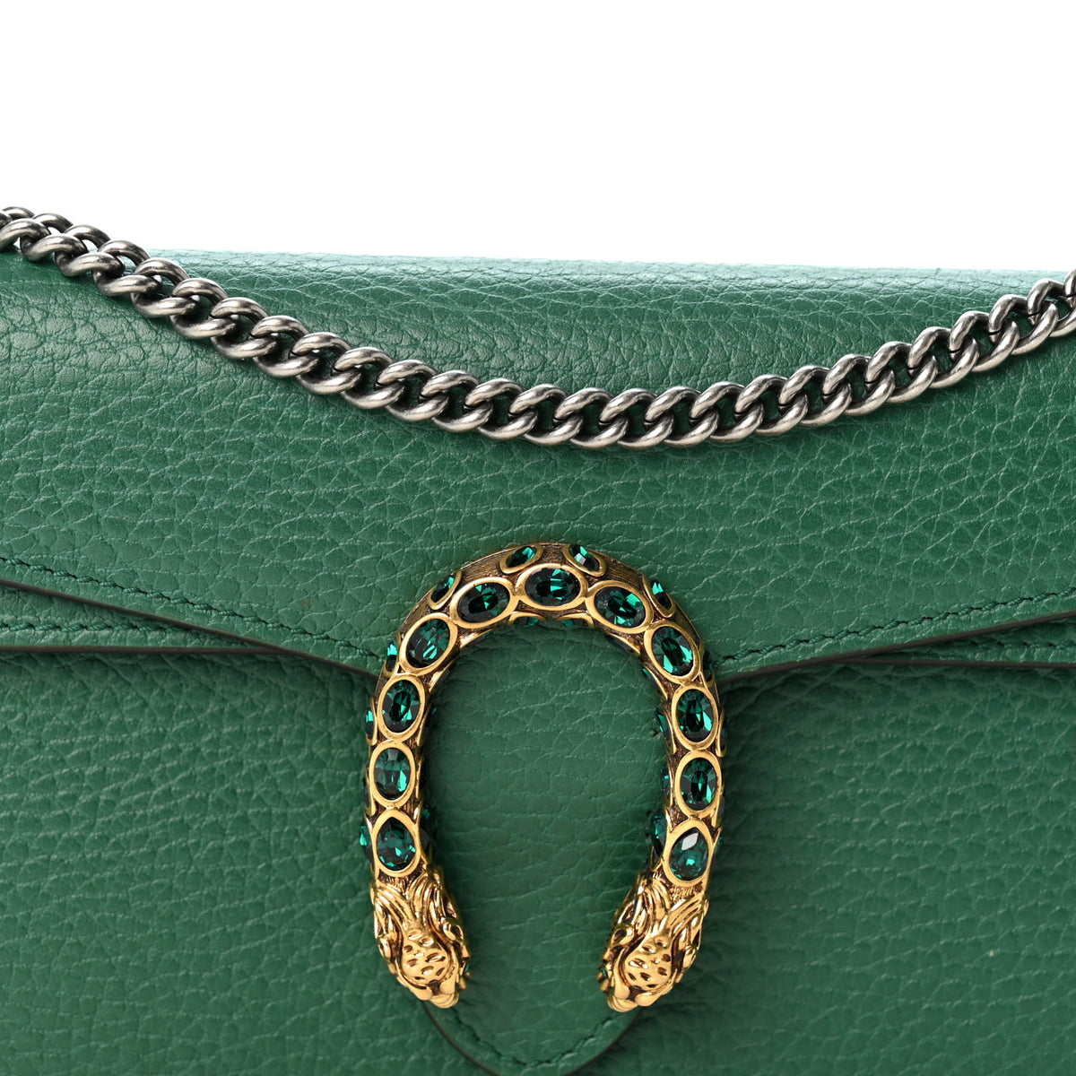 Calfskin Super Mini Dionysus Shoulder Bag Emerald
