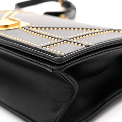 Christian Dior Lambskin Studded Medium Diorama Flap Bag Black 13 of 14