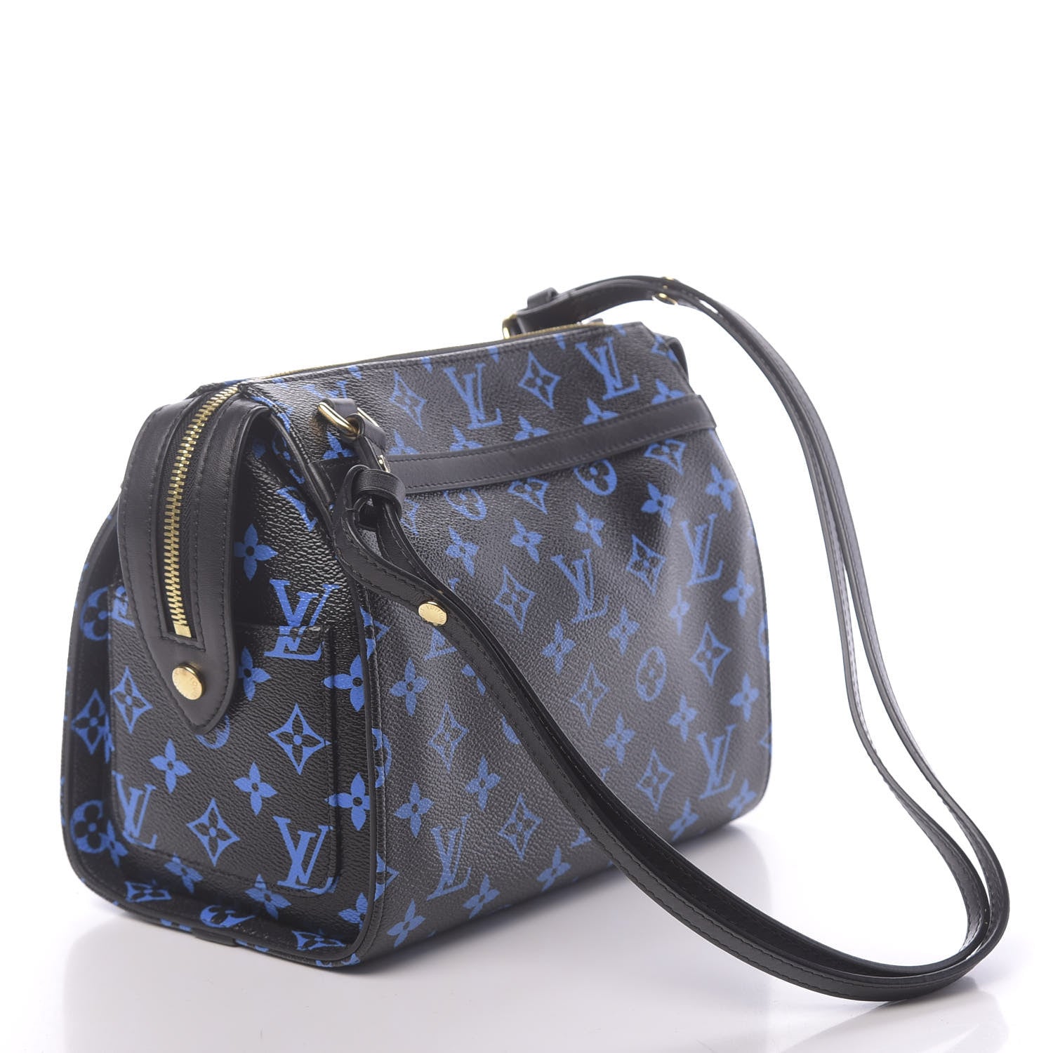Louis Vuitton Colored Monogram Speedy Amazon PM Blue Black 4 of 11