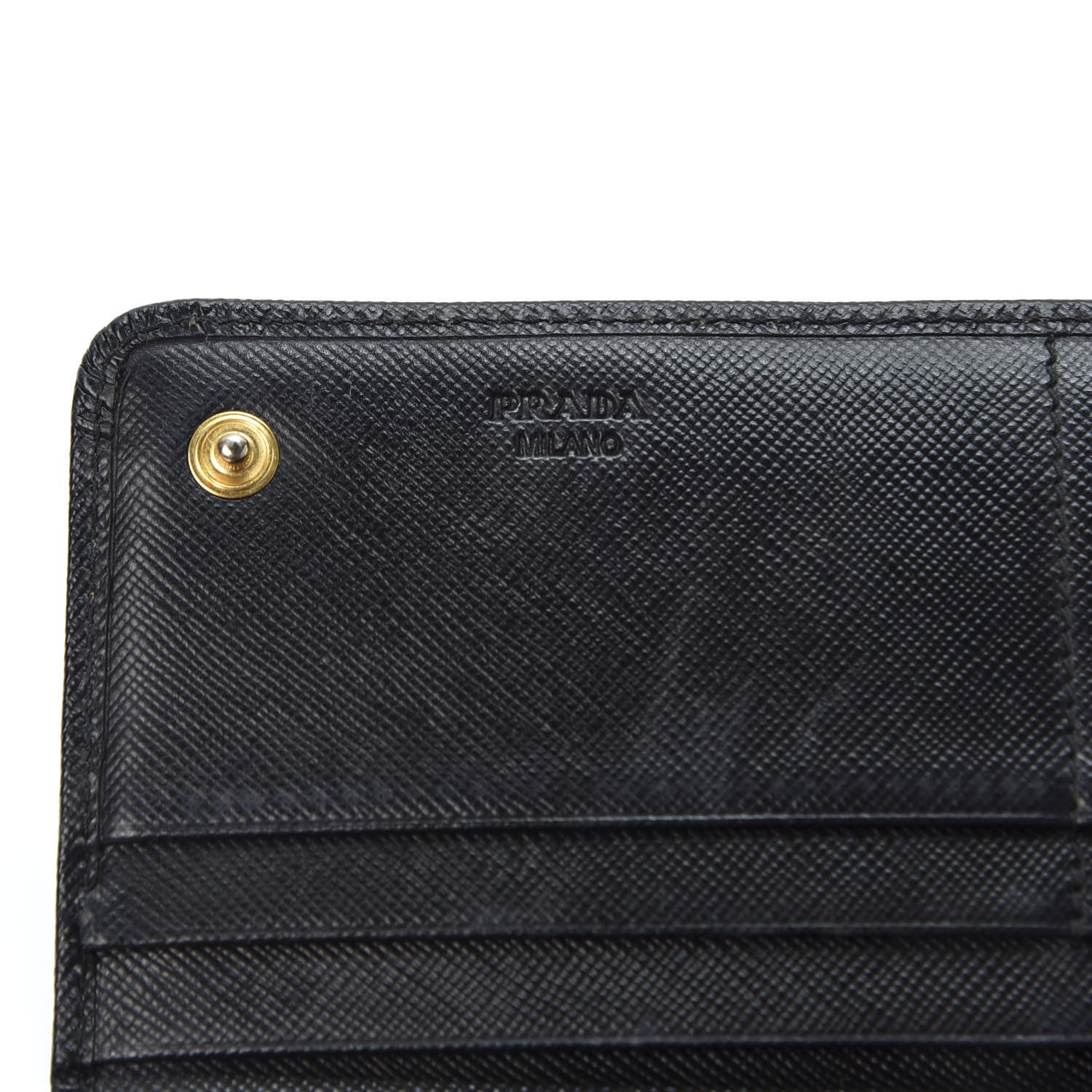 Prada Saffiano Bow Continental Wallet Nero Black 7 of 10