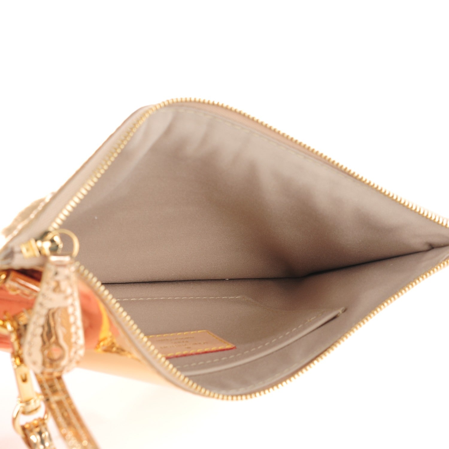 Louis Vuitton Monogram Miroir Inventeur Pochette Plat Dore Gold 5 of 7