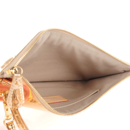 Louis Vuitton Monogram Miroir Inventeur Pochette Plat Dore Gold 5 of 7