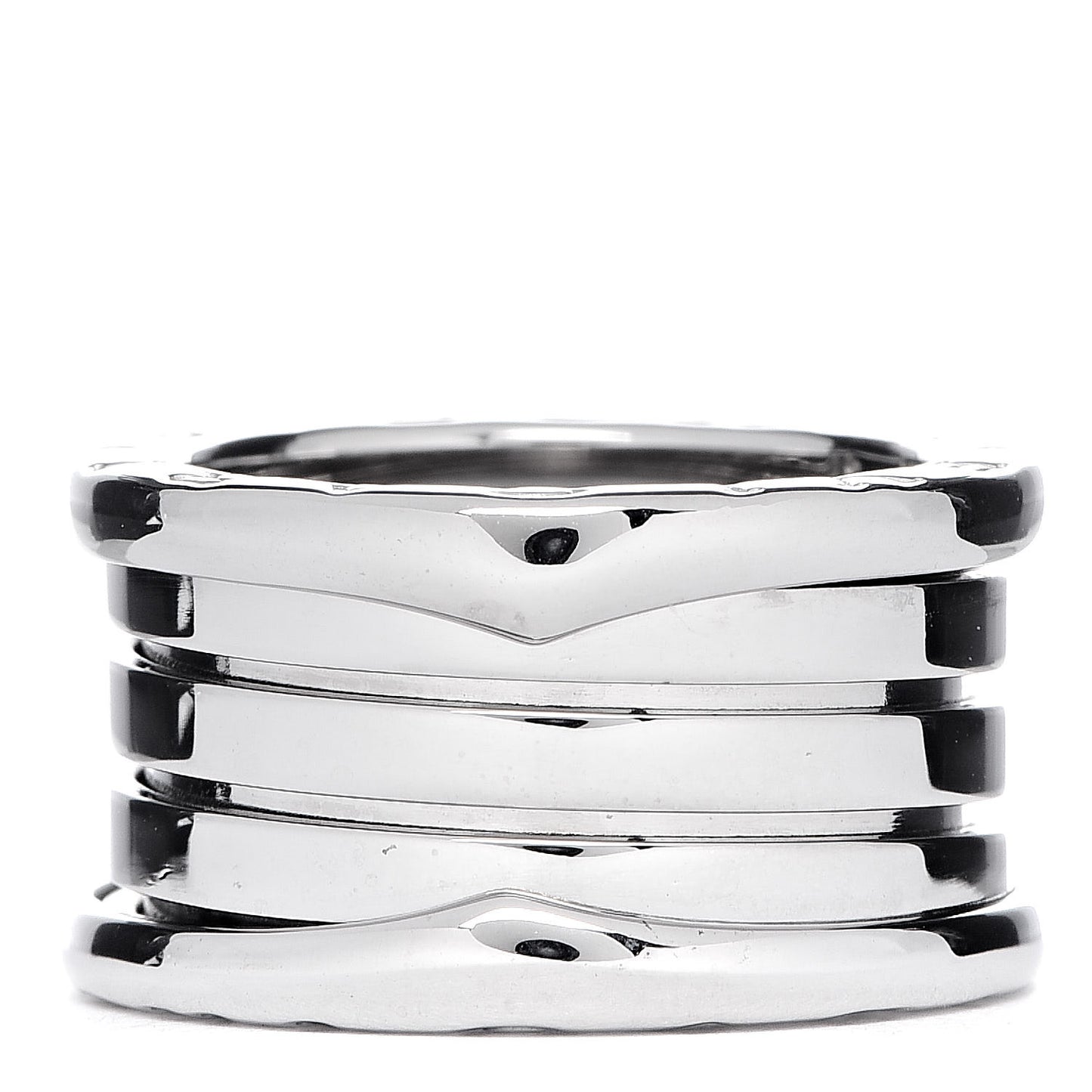 18K White Gold B.Zero1 Four-Band Ring 48 4.5