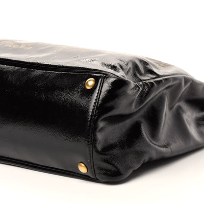 Saint Laurent Textured Patent Small Y-Mail Tote Black 7 of 10
