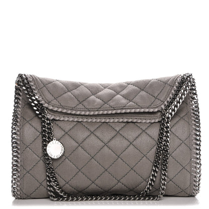 Stella McCartney Shaggy Deer Quilted Small Falabella Tote Light Grey 1 of 6