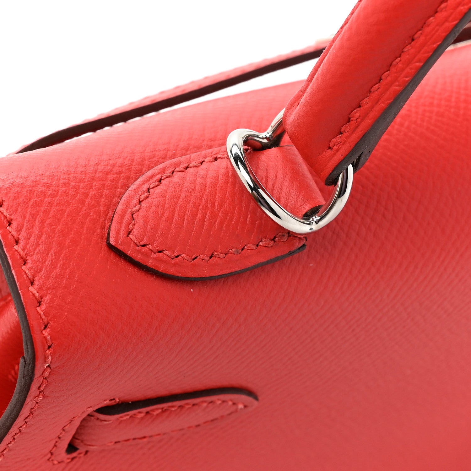 Hermes Epsom Kelly Sellier 25 Rouge Tomate 9 of 9