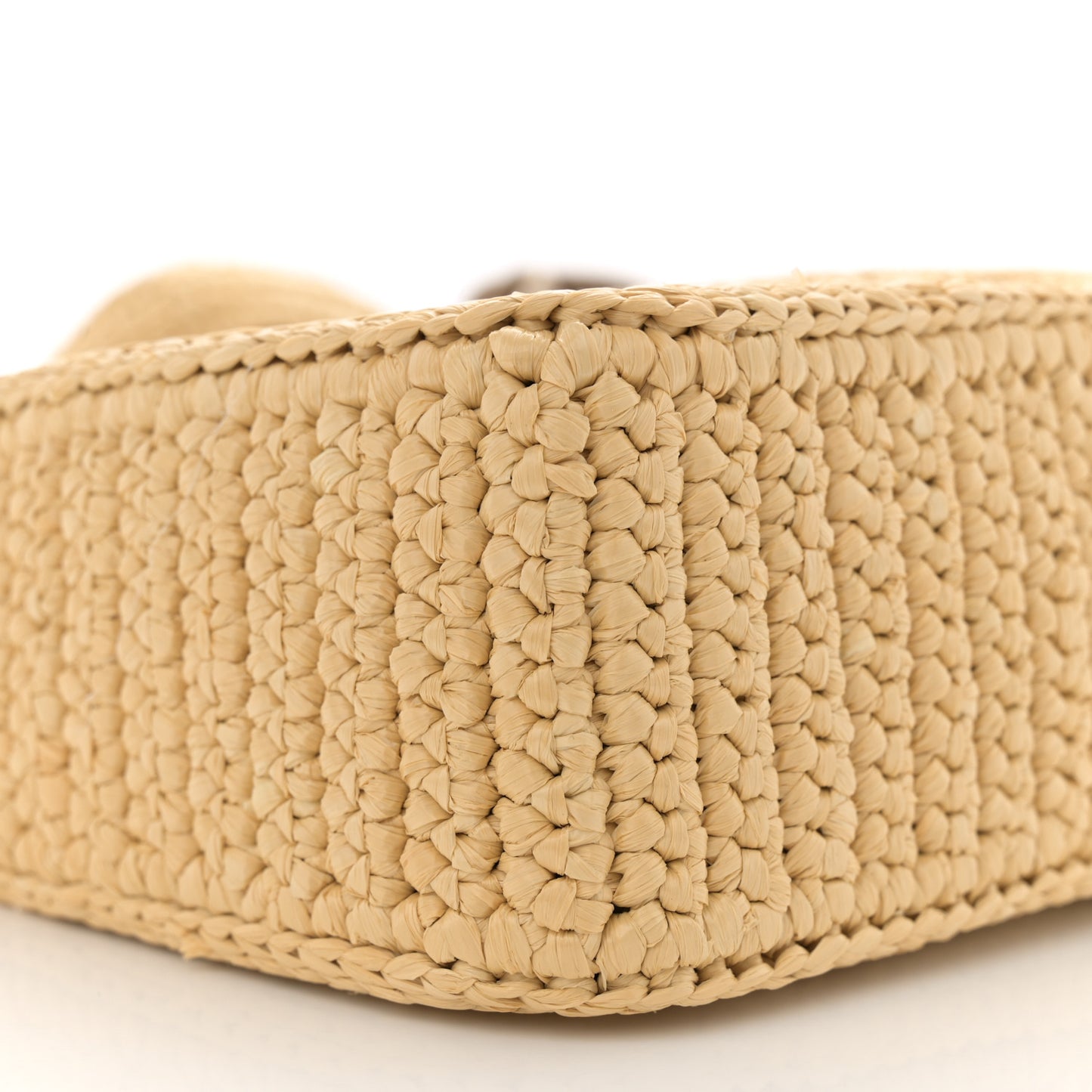 Yarn Raffia Effect Crochet Re-Edition 2005 Shoulder Bag Naturale