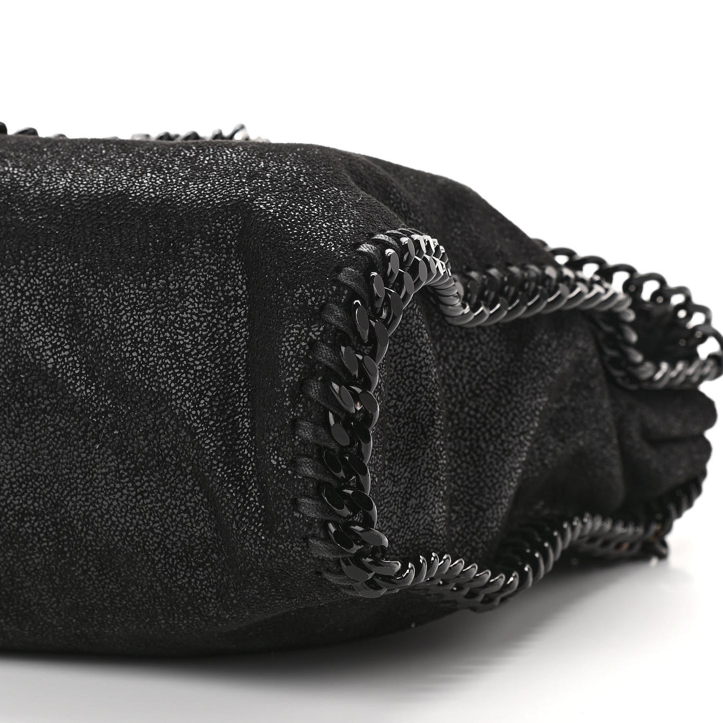 Shaggy Deer Falabella Fold Over Tote Black