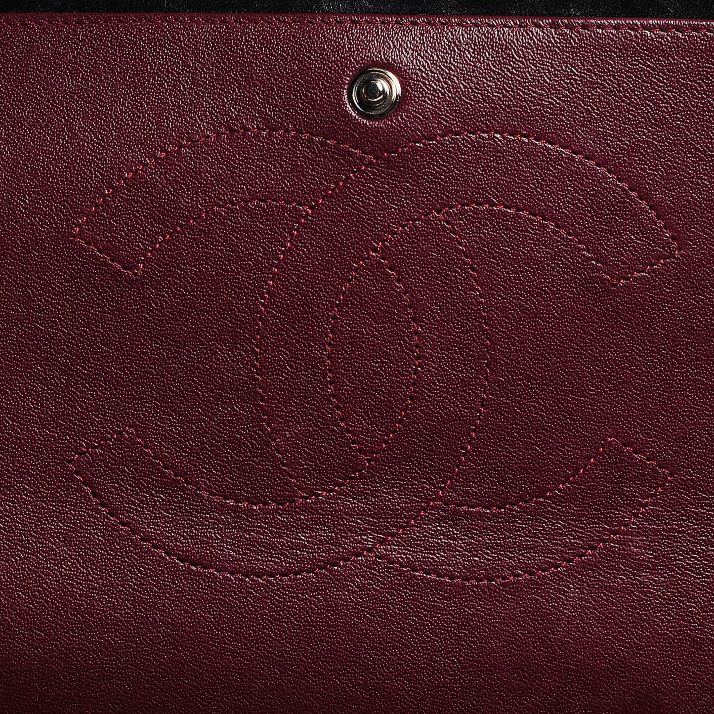 Lambskin Quilted Maxi Double Flap Black
