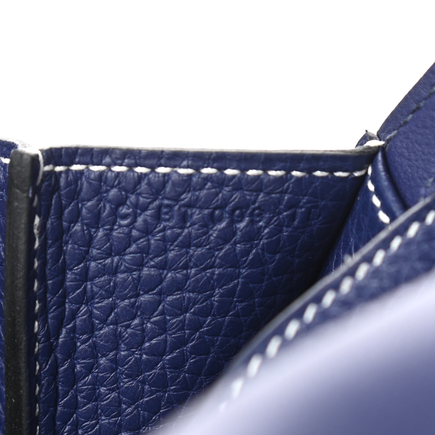Hermes Taurillon Clemence Halzan 31 GM Bleu Encre 8 of 10