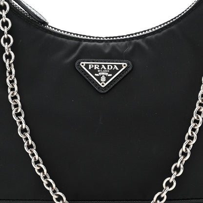 Prada Nylon Re-Edition 2005 Shoulder Bag Black 10 of 13
