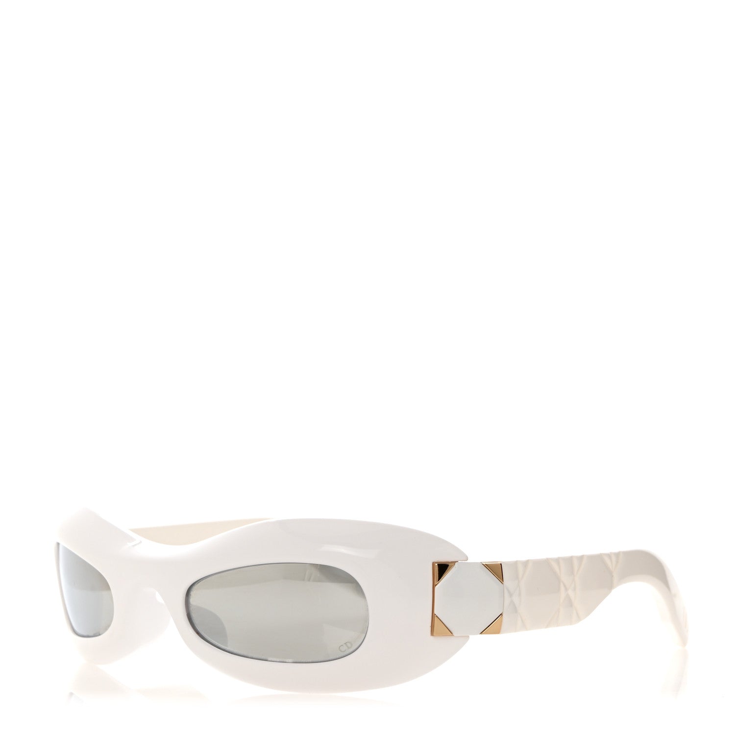 Christian Dior Lady 95.22 Round Sunglasses White 1 of 9