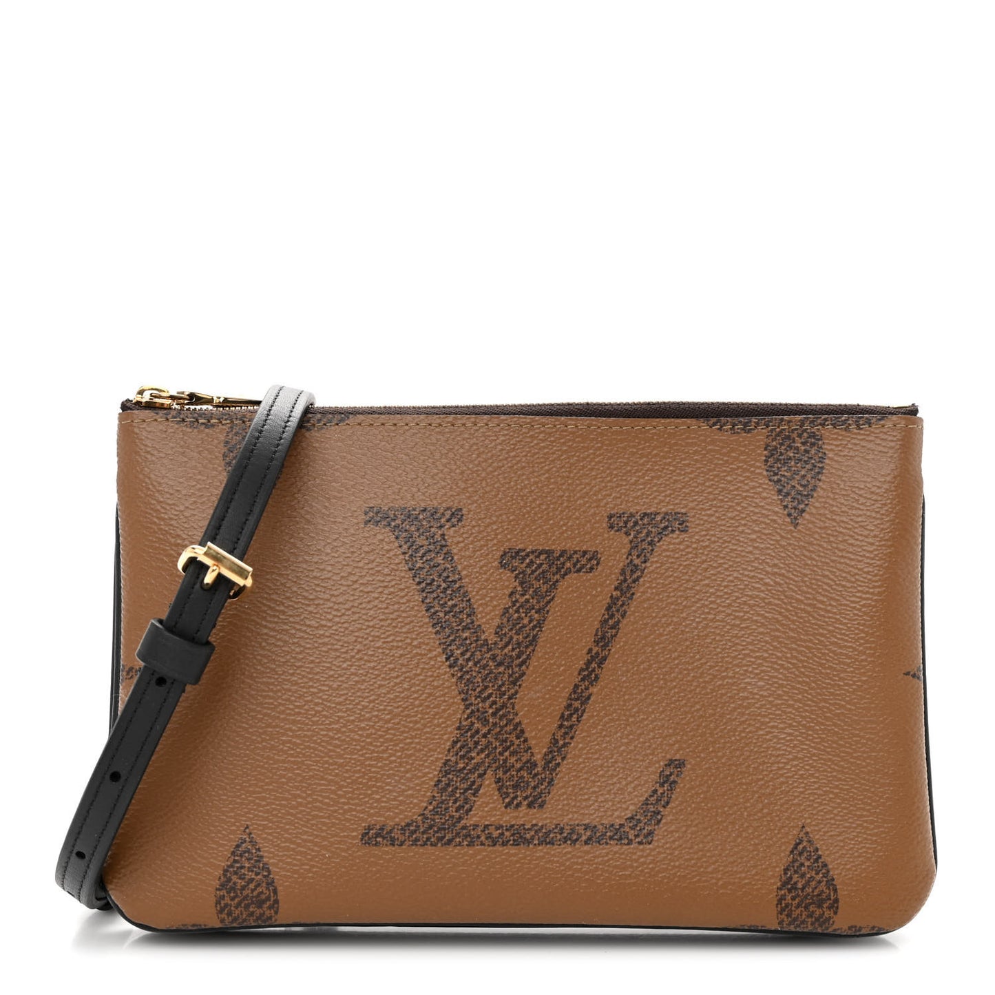 Reverse Monogram Giant Double Zip Pochette