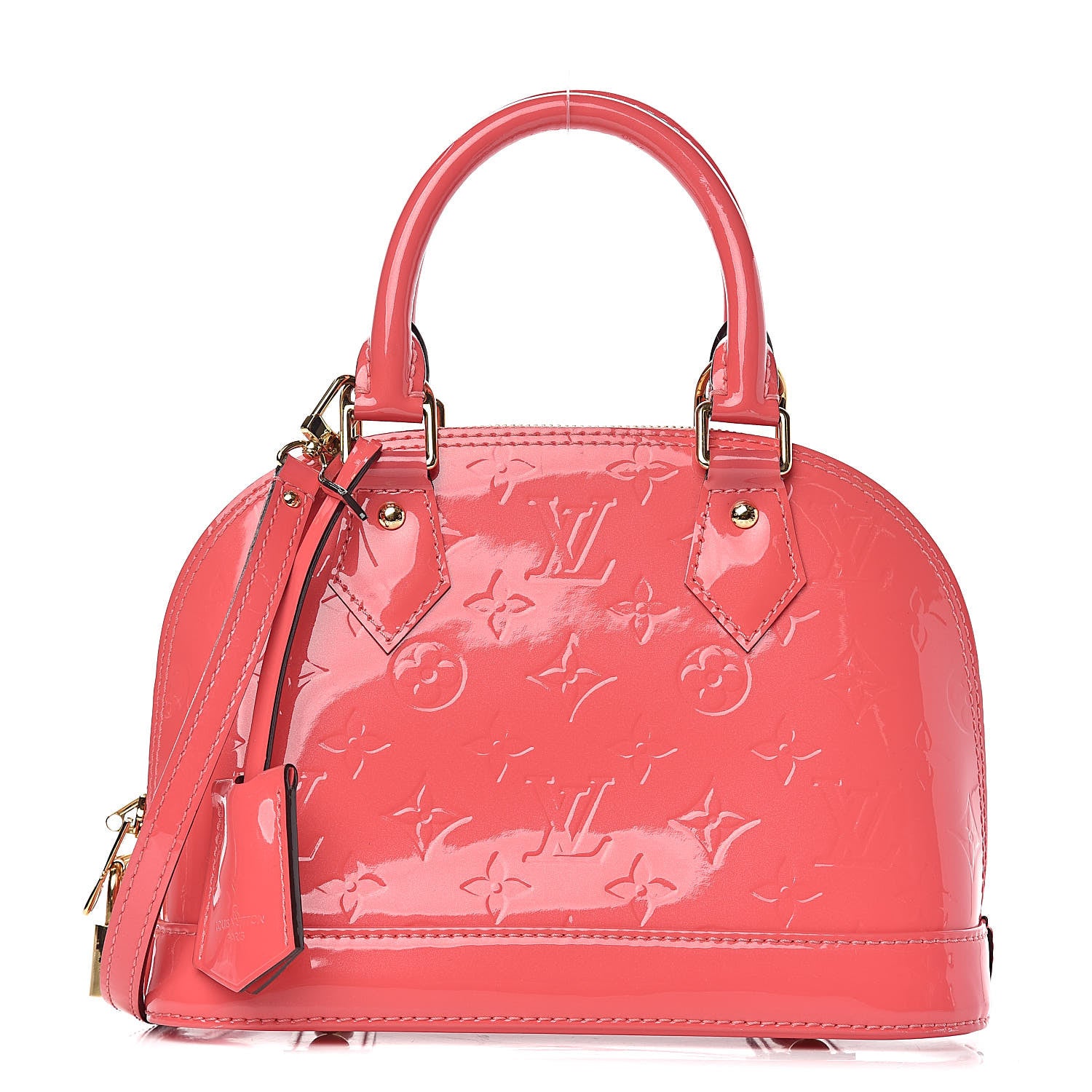 Louis Vuitton Vernis Alma BB Rose Litchi 1 of 14