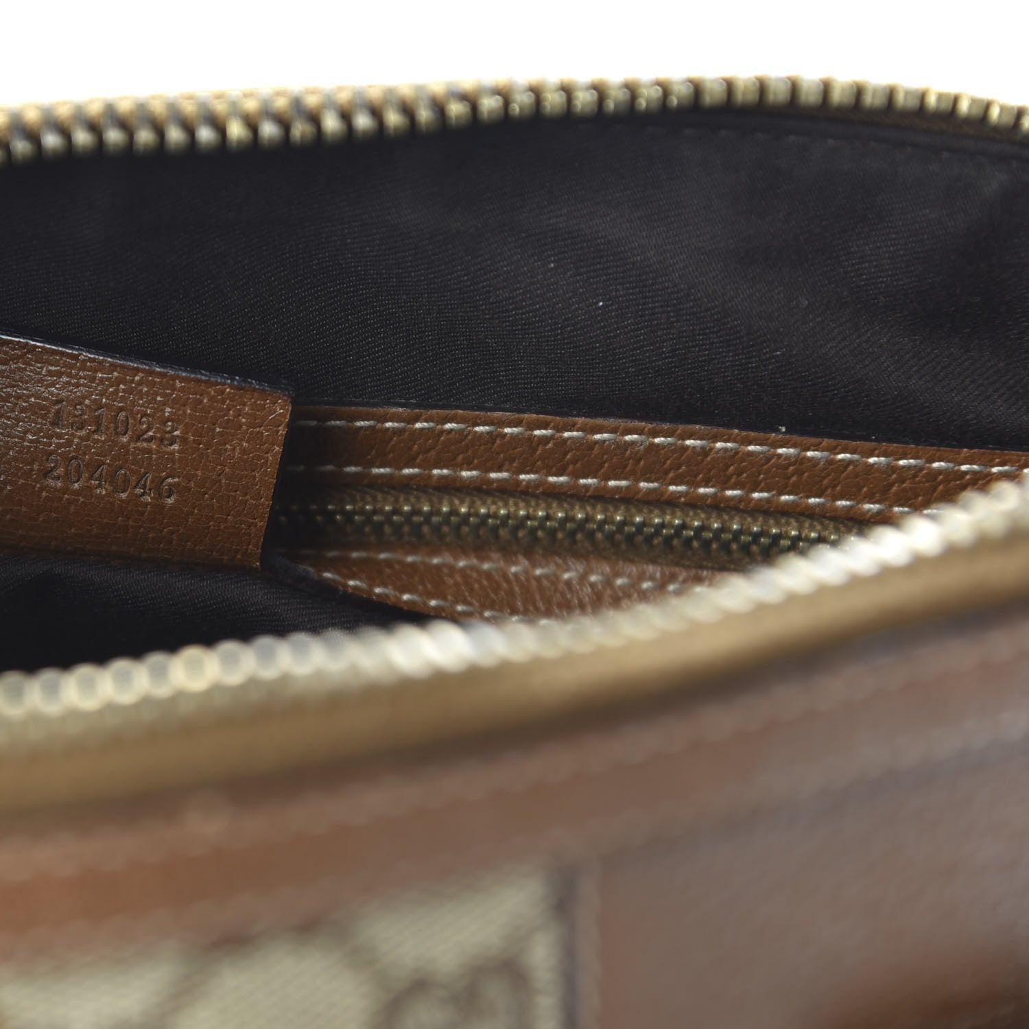 Gucci Calfskin GG Monogram Medium Horsebit Nail Dome Bag Dark Brown 9 of 10
