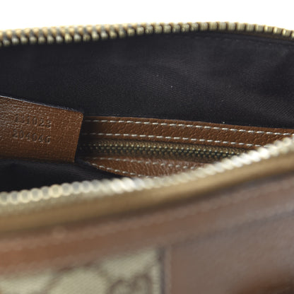 Gucci Calfskin GG Monogram Medium Horsebit Nail Dome Bag Dark Brown 9 of 10