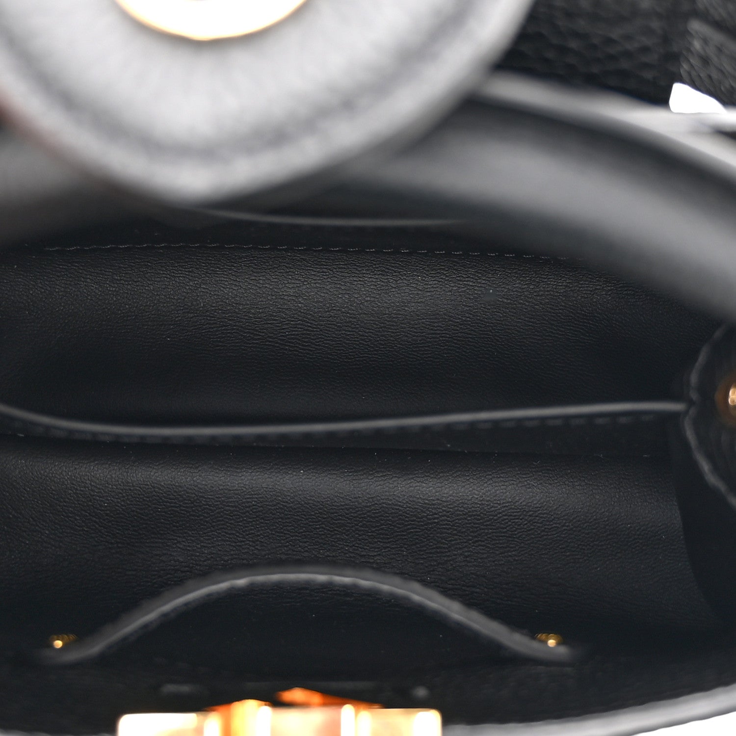 Louis Vuitton Taurillon Mini Capucines Black 5 of 9