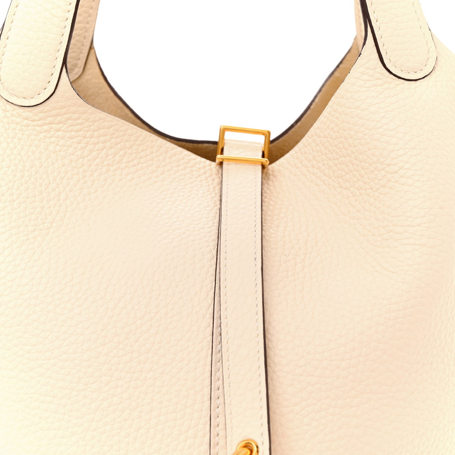 Hermes Taurillon Clemence Picotin Lock 22 MM Nata 8 of 11