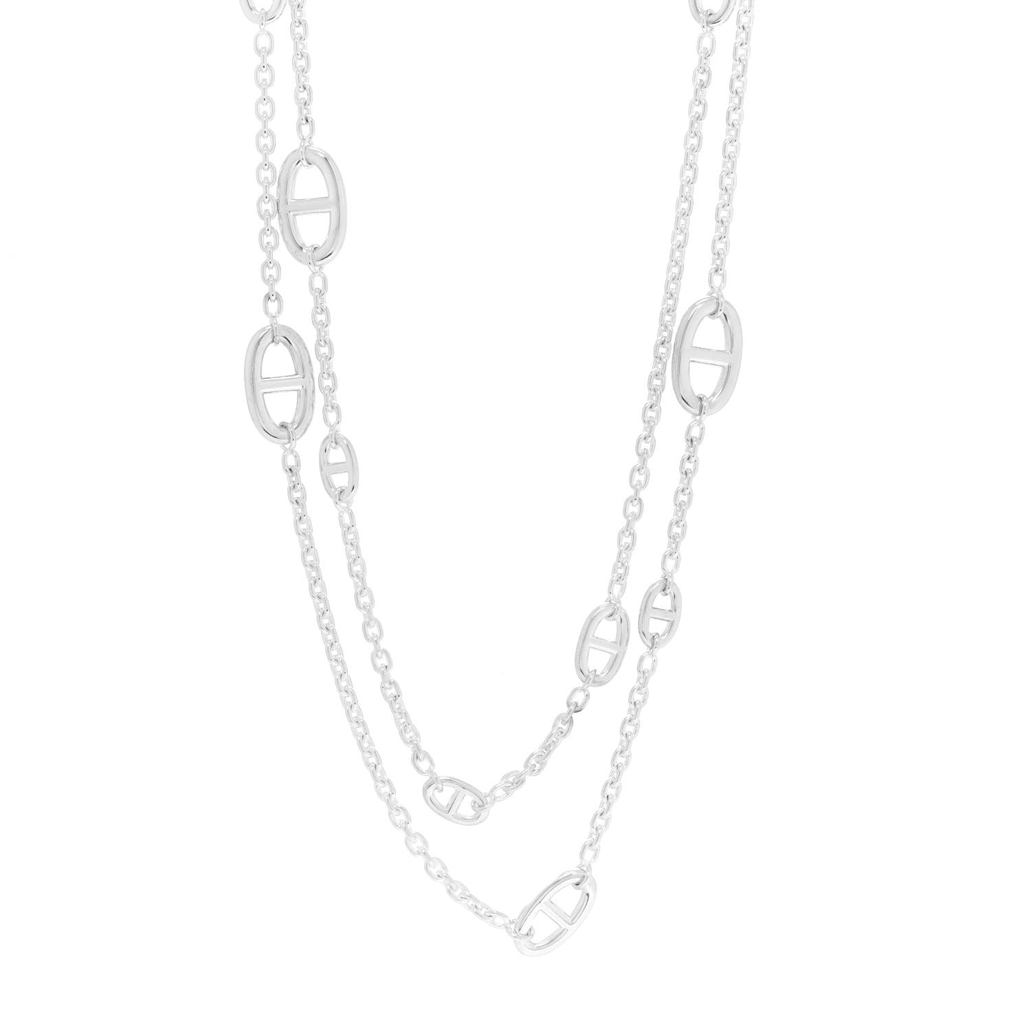 Hermes Sterling Silver Farandole Necklace 120 1 of 5