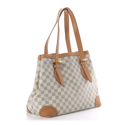 Louis Vuitton Damier Azur Hampstead MM 3 of 9