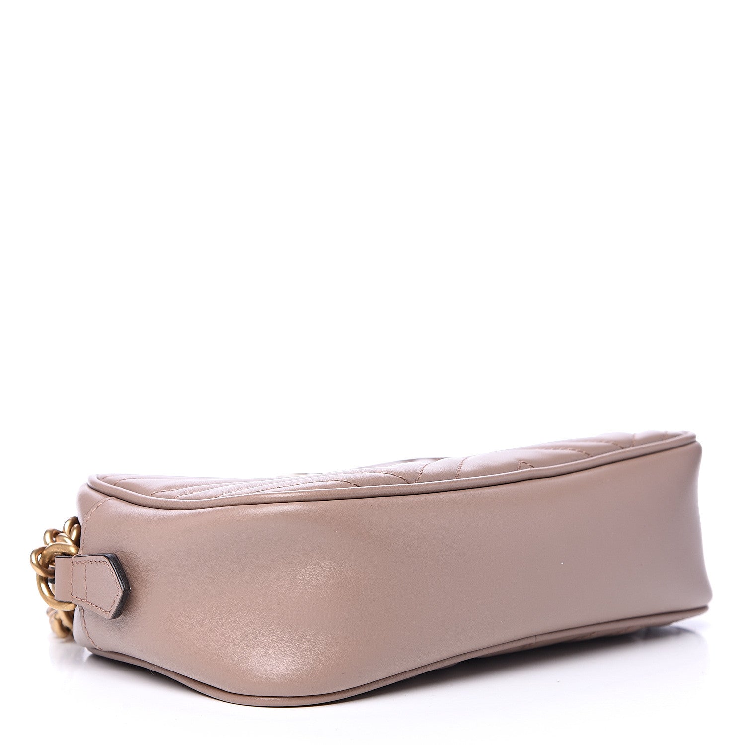 Gucci Calfskin Matelasse Small GG Marmont Chain Shoulder Bag Porcelain Rose 3 of 9