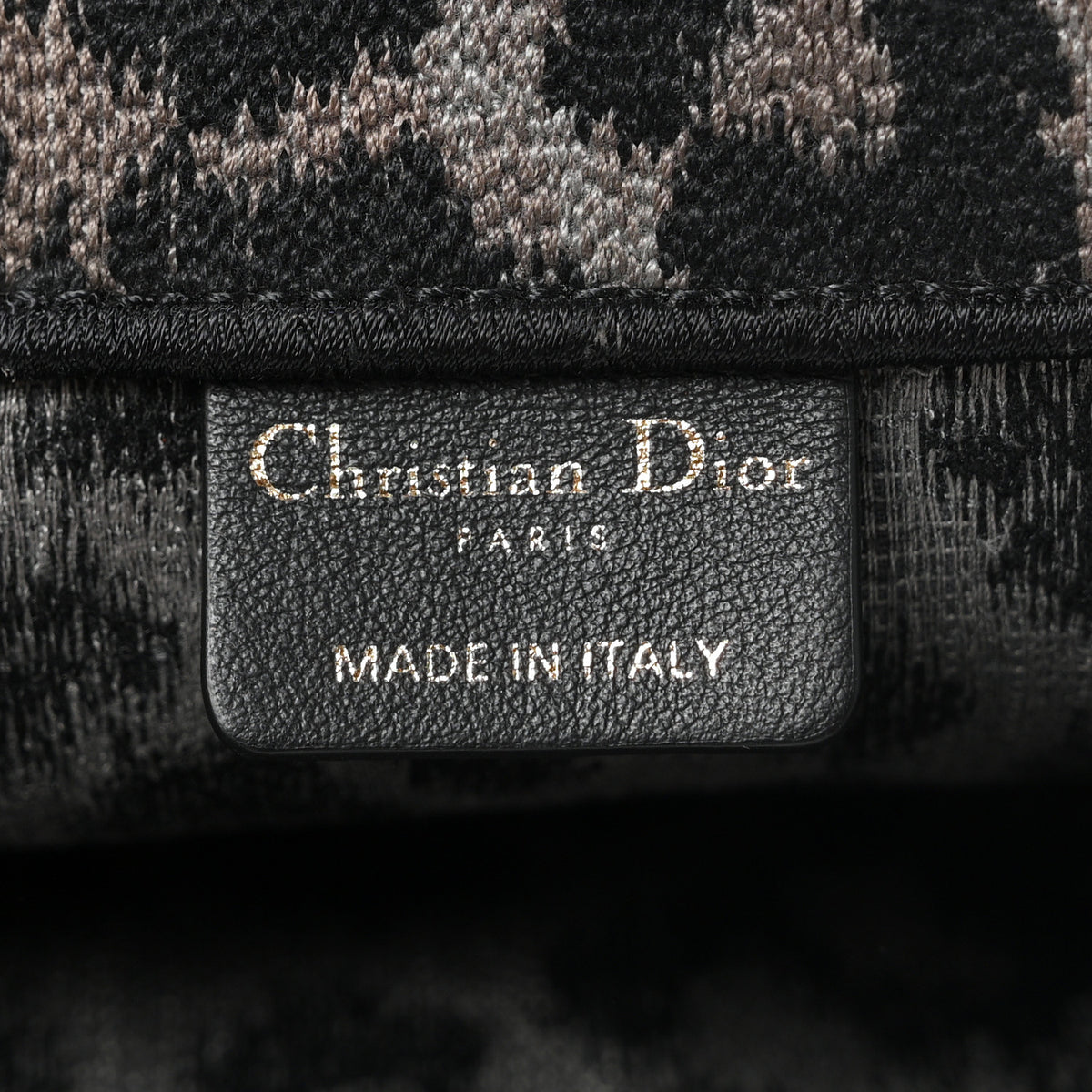 Christian Dior Canvas Mizza Embroidered Large Leopard Book Tote Grey 6 of 11