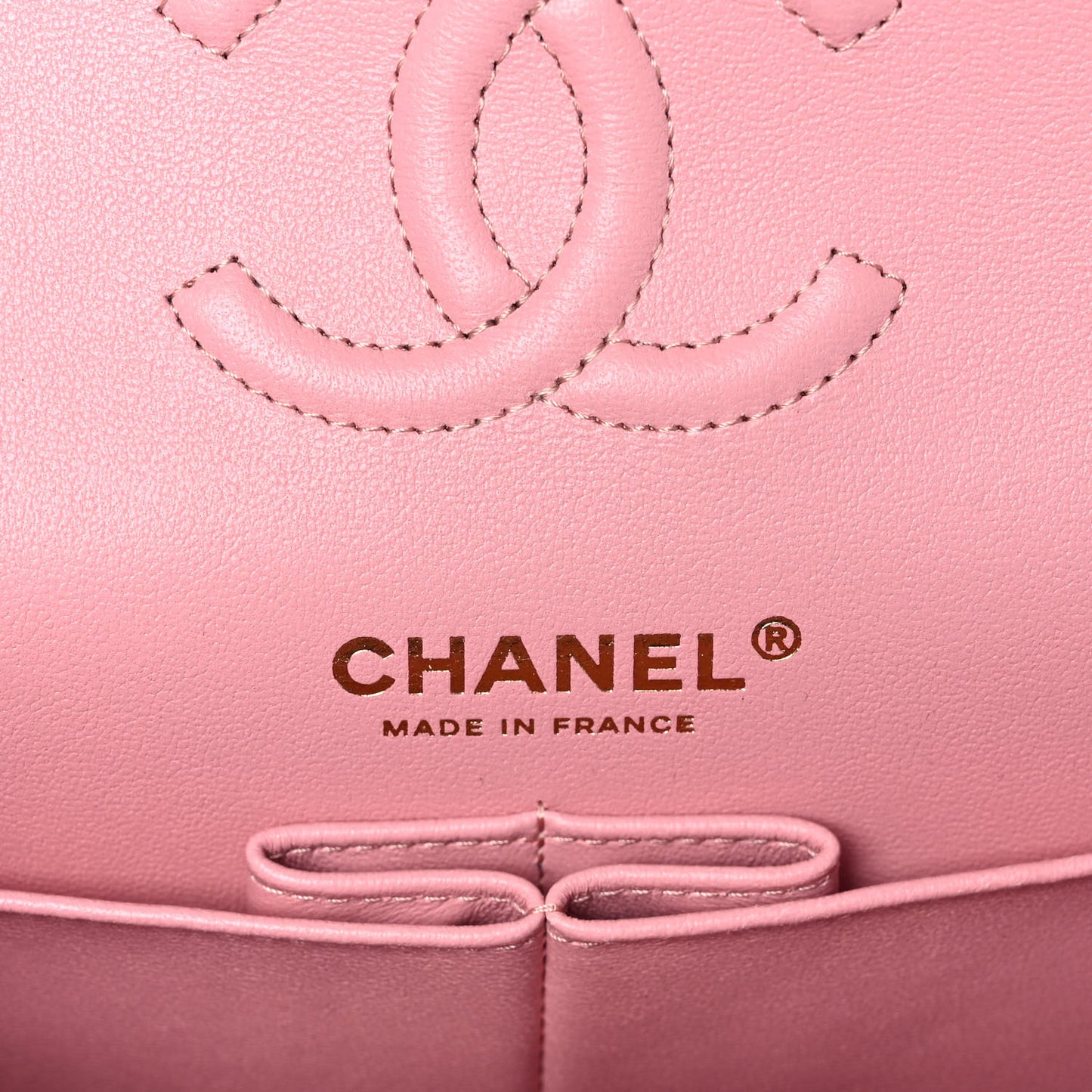 Caviar Quilted Small Double Flap Pink
